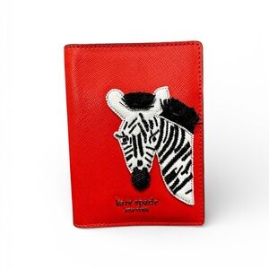 Kate Spade Zebra Passport Holder – New Without Tags